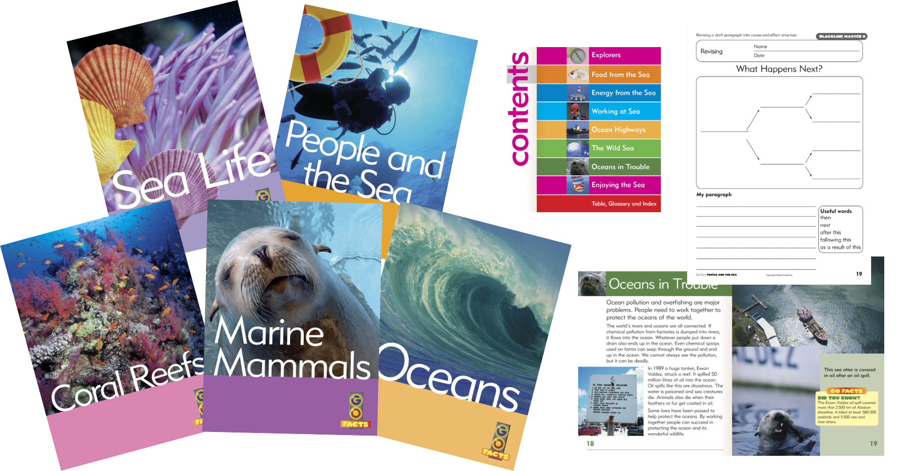 Ocean books for kids 7 to 9 - Go Facts series by Blake Publishing