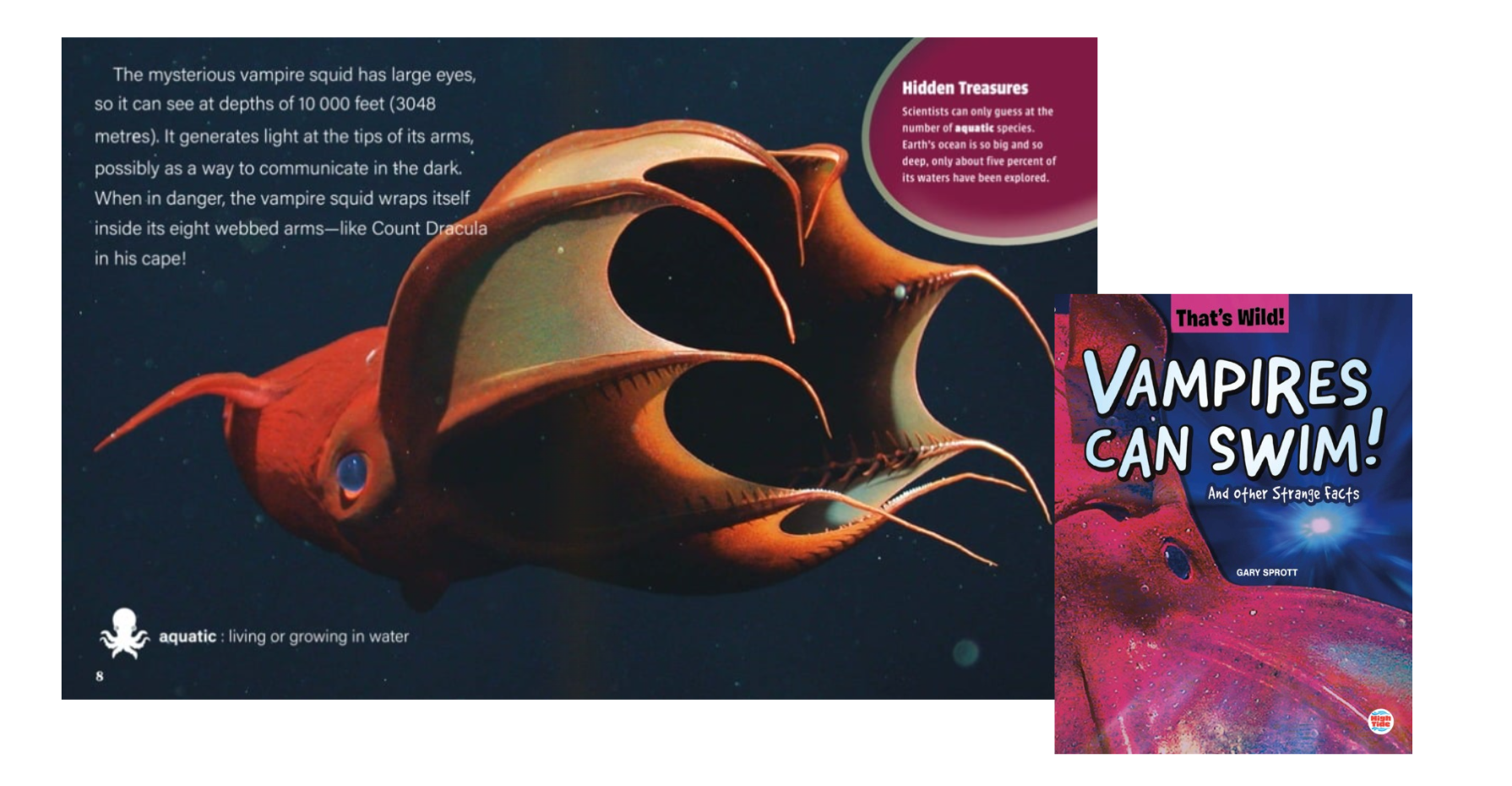 Ocean books for kids - Vampires can swim