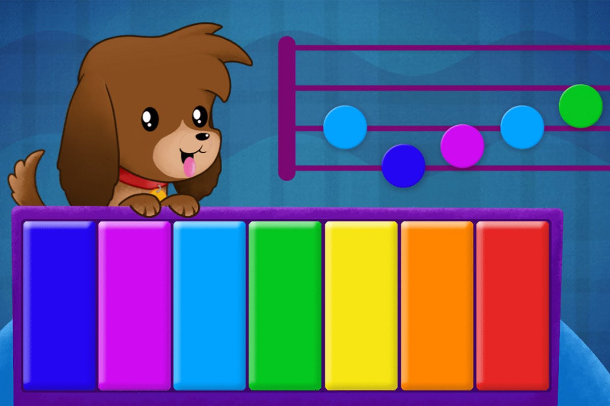 Toddlers learn the names of colours as they play the colour matching games.
