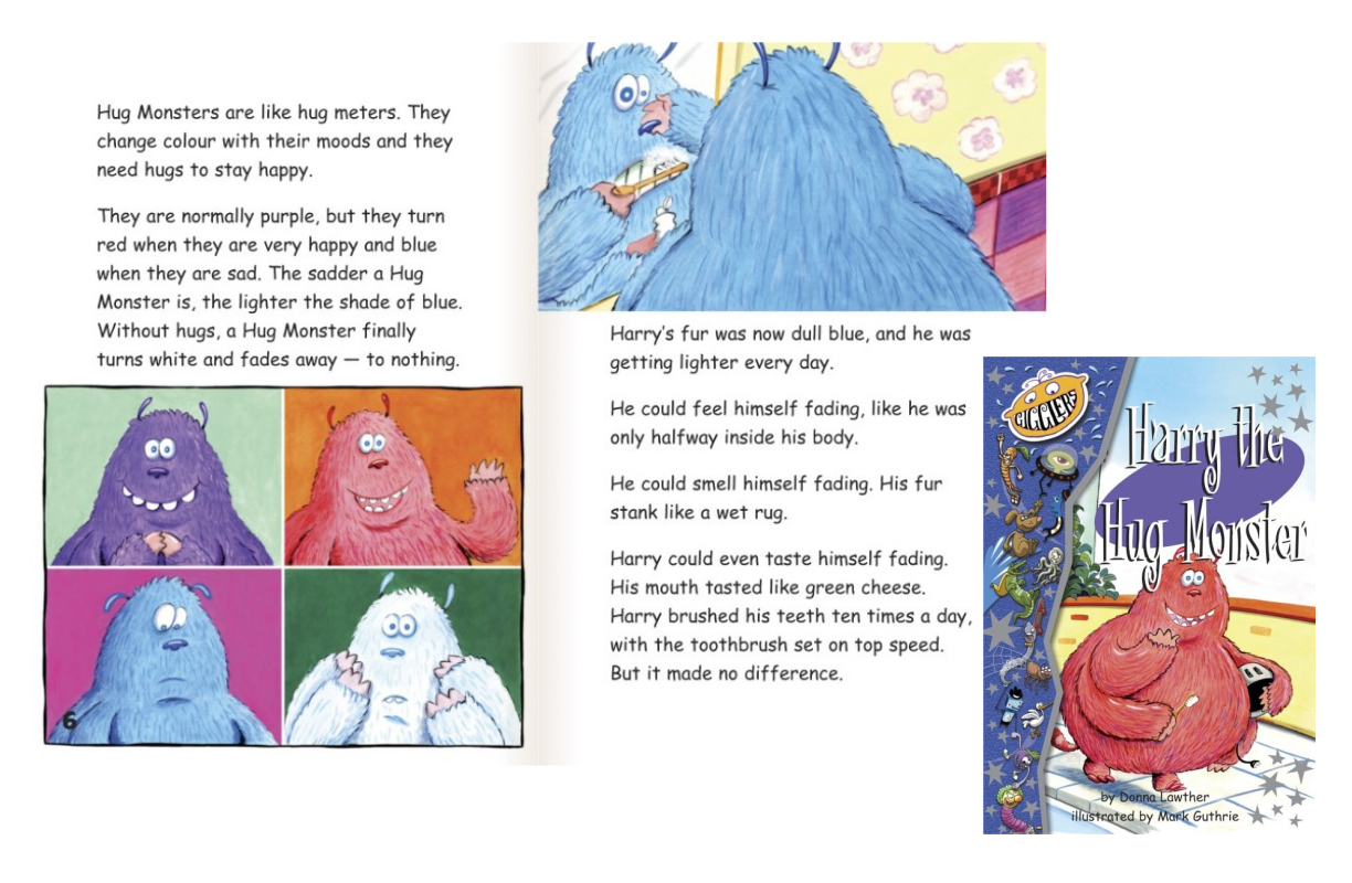 Harry the Hug Monster - children book about emotions