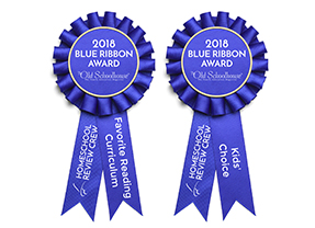 Homeschool Review Crew Favorite Reading Curriculum and Kids' Choice 2018 Blue Ribbon Award Winner