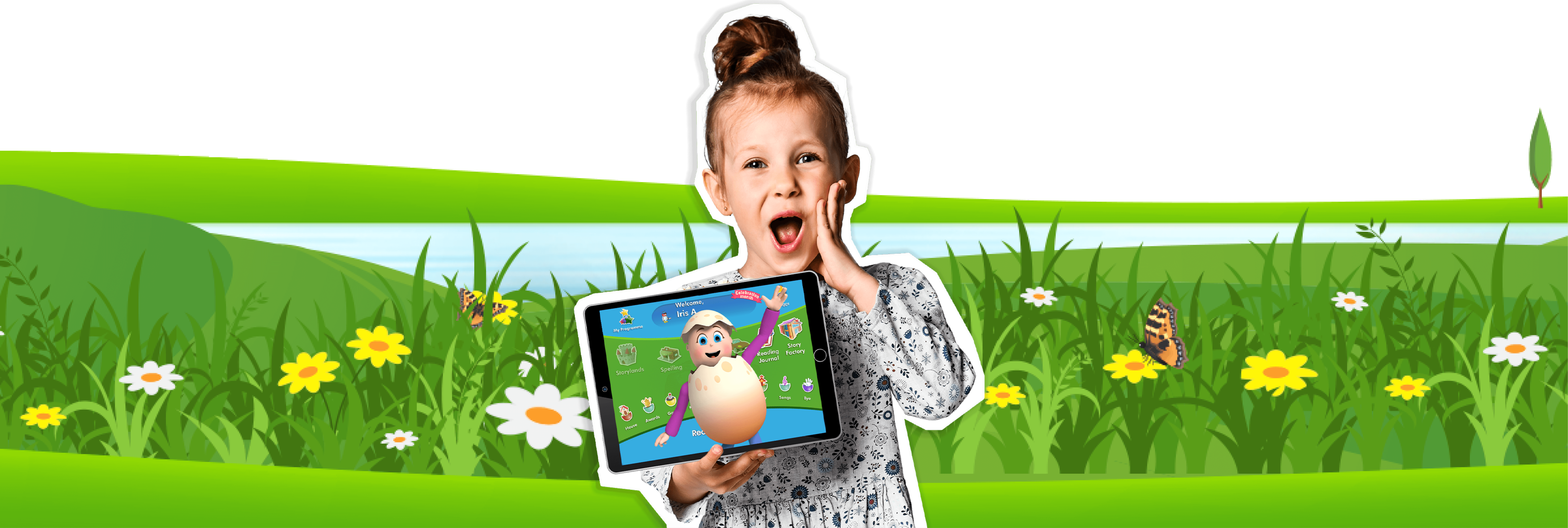 girl with ipad
