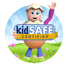 reggie with kidsafe certificate