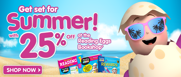 Sizzling Summer Sale on Now in the Reading Eggs Bookshop!