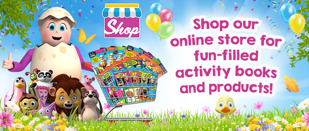 Shop our online store for fun-filled activity books and products!