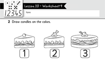 Free preschool worksheet maths numbers 1 to 5